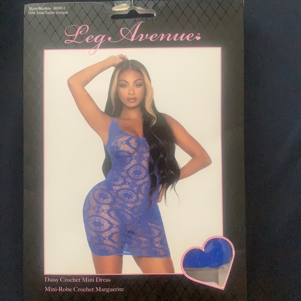 Leg Avenue Daisy crochet mini dress